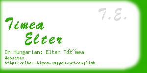 timea elter business card